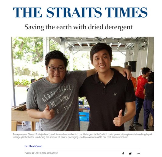 SimplyGood featured on The Straits Times
